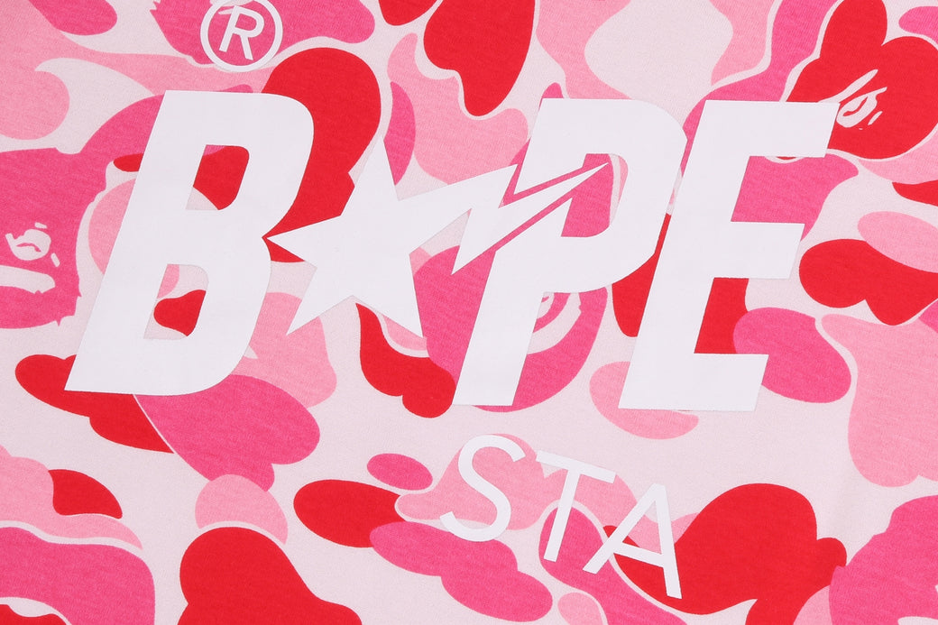 ABC CAMO BAPE STA LOGO CROPPED LS TEE | bape.com
