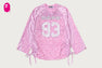 SOLID CAMO LACE FOOTBALL OVERSIZE LS TEE