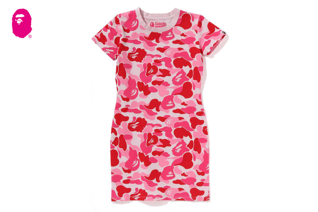 [美品] A Bathing Ape Abccamo pinkワンピース A Bathing Ape Abccamo pinkワンピース（ABC CAMO COLLECTION