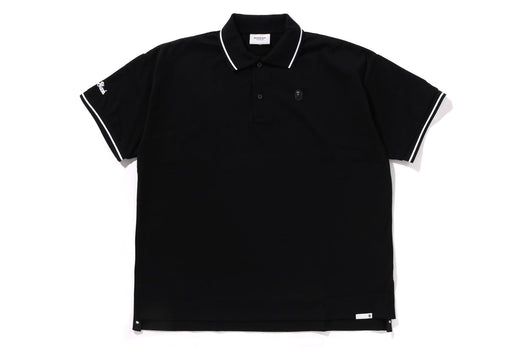 BAPE BLACK ONE POINT LOGO POLO