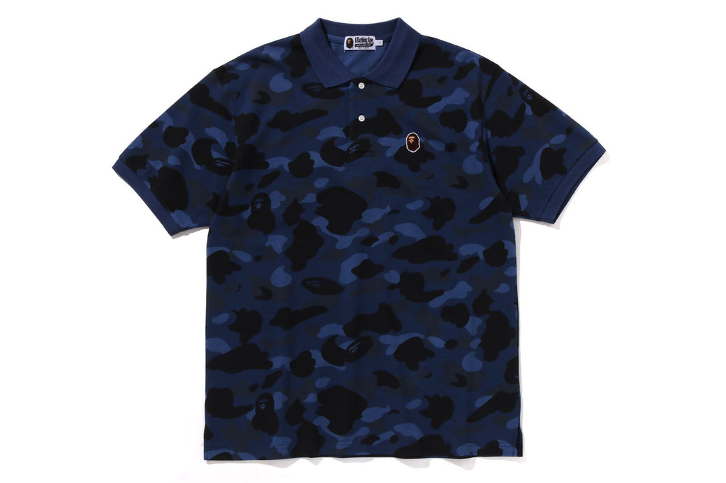 COLOR CAMO LARGE APE HEAD RELAXED FIT POLO SHIRT | bape.com