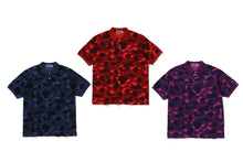 COLOR CAMO LARGE APE HEAD RELAXED FIT POLO SHIRT