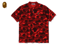 COLOR CAMO LARGE APE HEAD RELAXED FIT POLO SHIRT