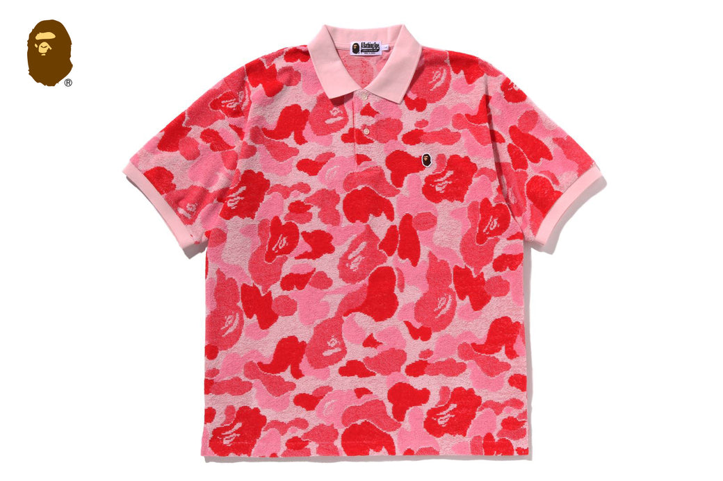 【関税・送料込み】A BATHING APE ABC CAMO PILE JACQUARD TEE ABC CAMO PILE JACQUARD RELAXED FIT POLO SHIRT | bape.com
