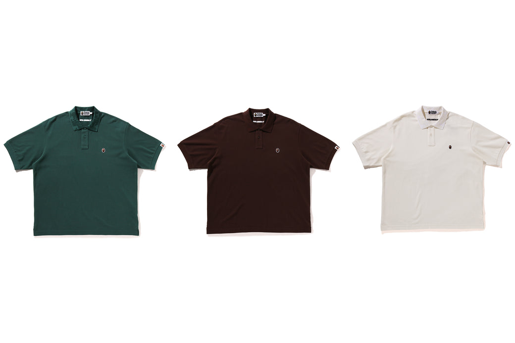 1ST CAMO ONE POINT POLO | bape.com