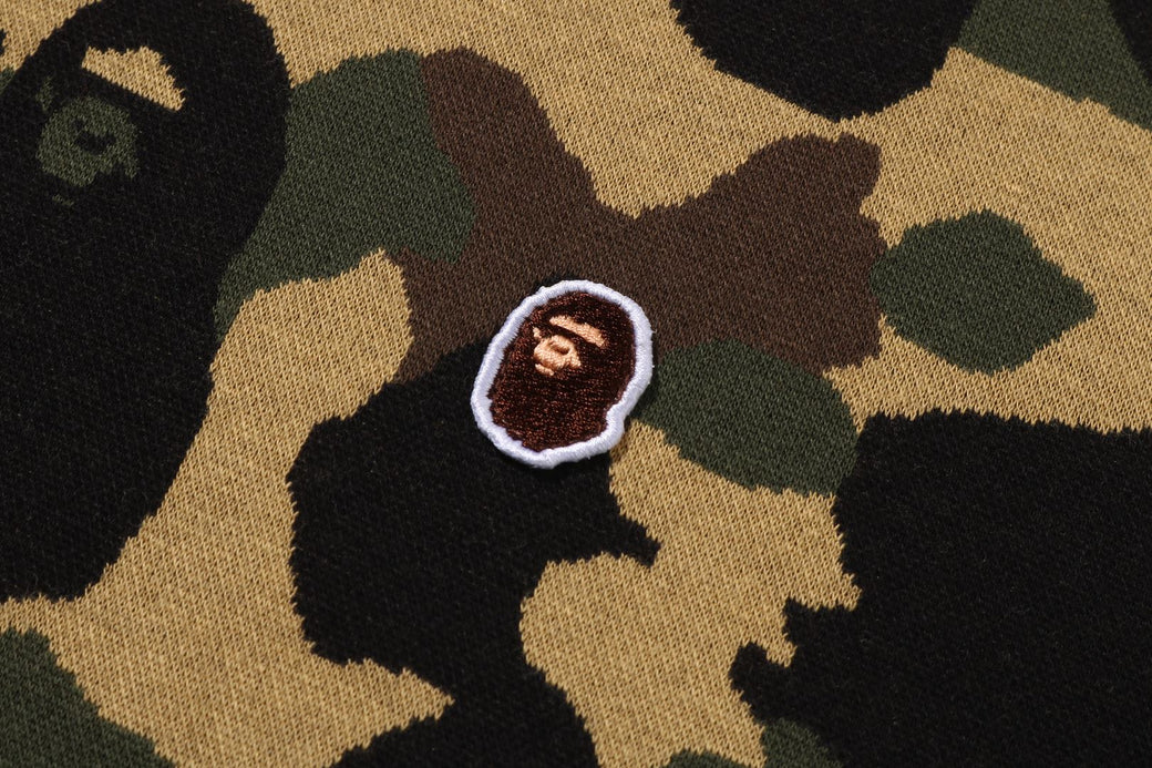 1ST CAMO JACQUARD RELAX FIT POLO SHIRT | bape.com