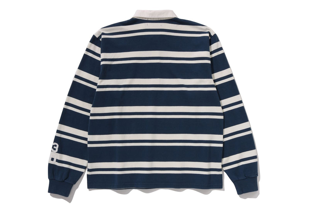 トップス MOUSSY BAPE STRIPED RUGBY L/S SHIRT BAPE X MOUSSY 】STRIPED RUGBY L/S SHIRT | bape.com