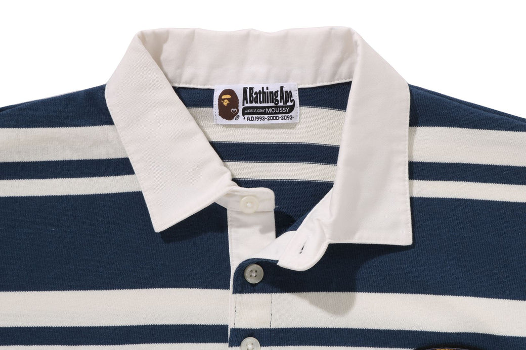 トップス MOUSSY BAPE STRIPED RUGBY L/S SHIRT BAPE X MOUSSY 】STRIPED RUGBY L/S SHIRT | bape.com