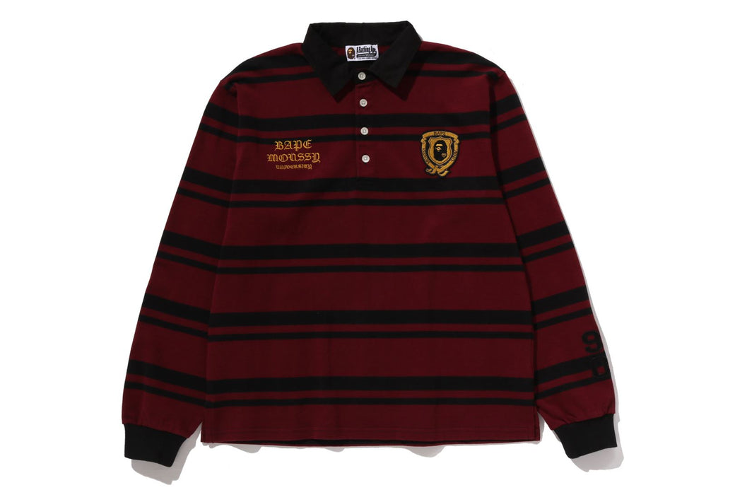 【 BAPE X MOUSSY 】STRIPED RUGBY L/S SHIRT BAPE X MOUSSY 】STRIPED RUGBY L/S SHIRT | bape.com