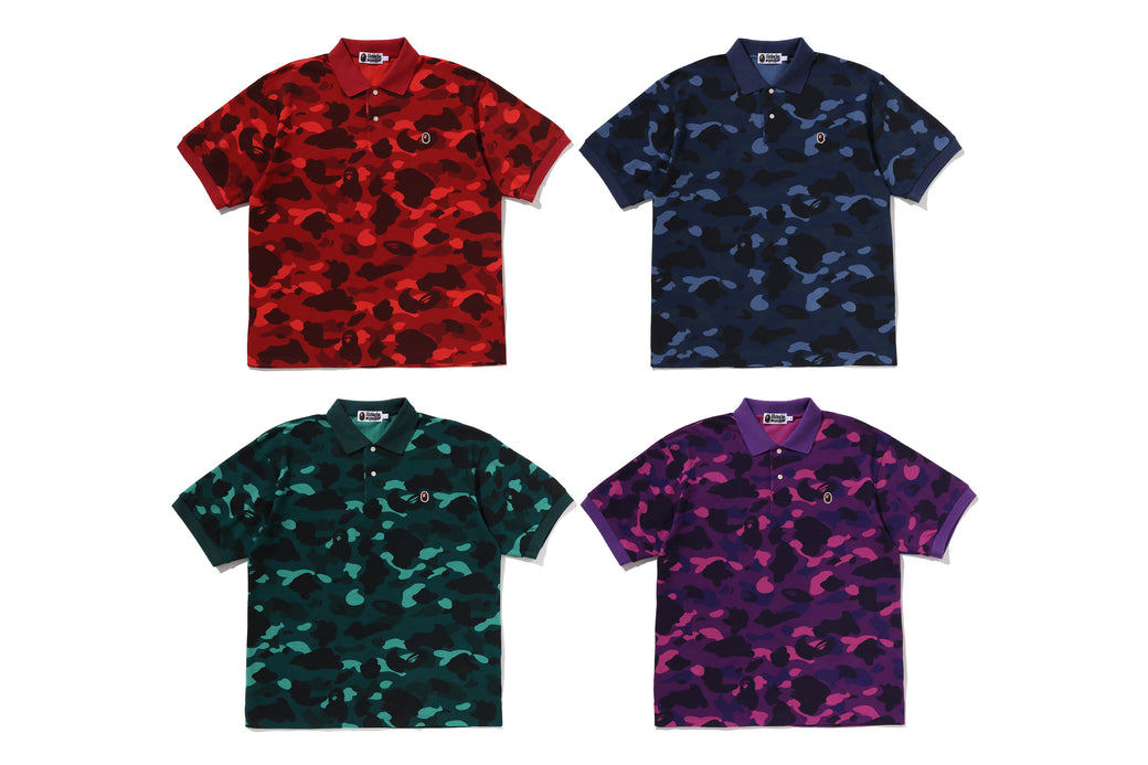 COLOR CAMO ONE POINT RELAXED FIT POLO | bape.com