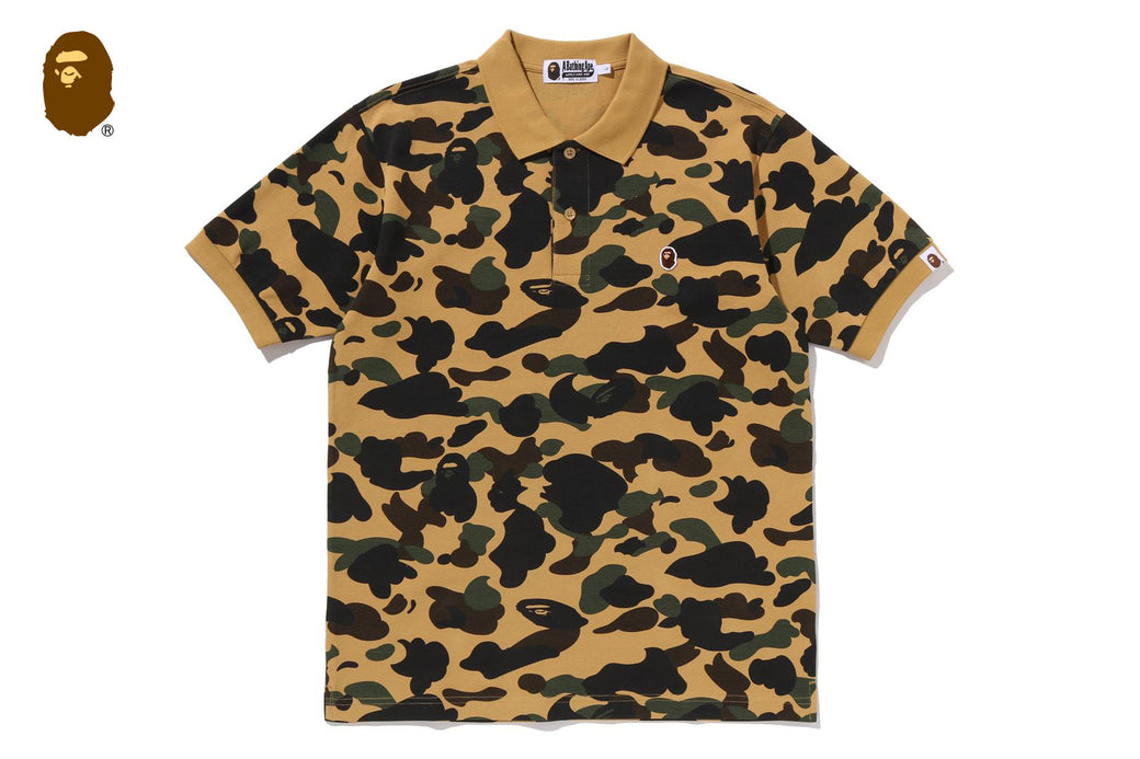 1ST CAMO ONE POINT REGULAR FIT POLO SHIRT | bape.com