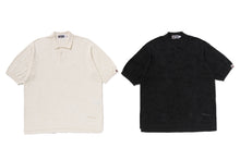 SOLID CAMO JACQUARD RELAXED FIT POLO SHIRT