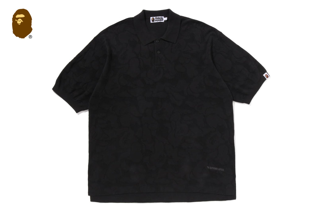 SOLID CAMO JACQUARD RELAXED FIT POLO SHIRT | bape.com