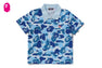 ABC CAMO CROPPED POLO SHIRT