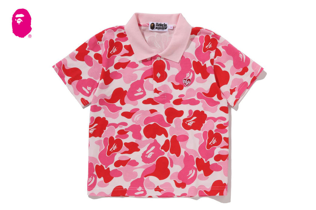 ABC CAMO CROPPED POLO SHIRT | bape.com