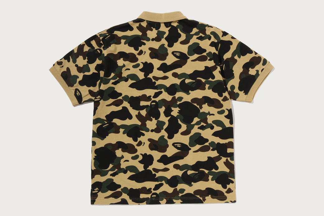 1ST CAMO ONE POINT POLO | bape.com