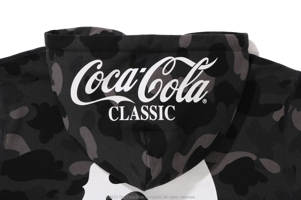 BAPE X Coca-Cola 】COLOR CAMO APE HEAD PULLOVER HOODIE | bape.com