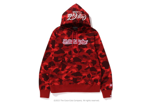 【 BAPE X Coca-Cola 】COLOR CAMO APE HEAD PULLOVER HOODIE