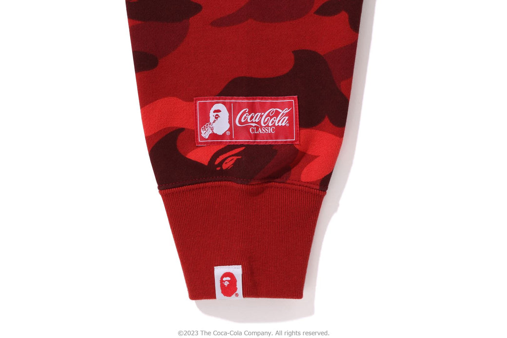 BAPE X Coca-Cola 】COLOR CAMO APE HEAD PULLOVER HOODIE | bape.com