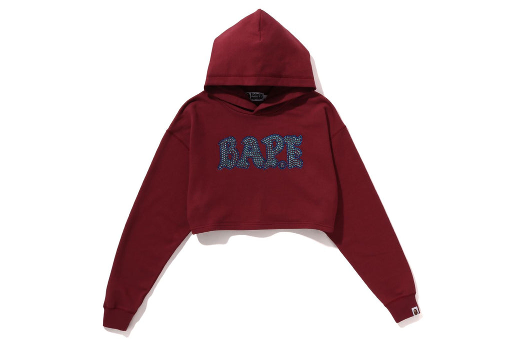 Maroon bape top hoodie