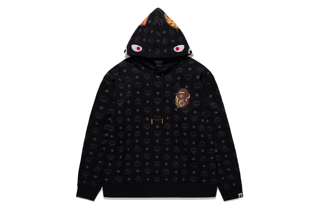 【 BAPE X MCM 】SHARK PULLOVER HOODIE