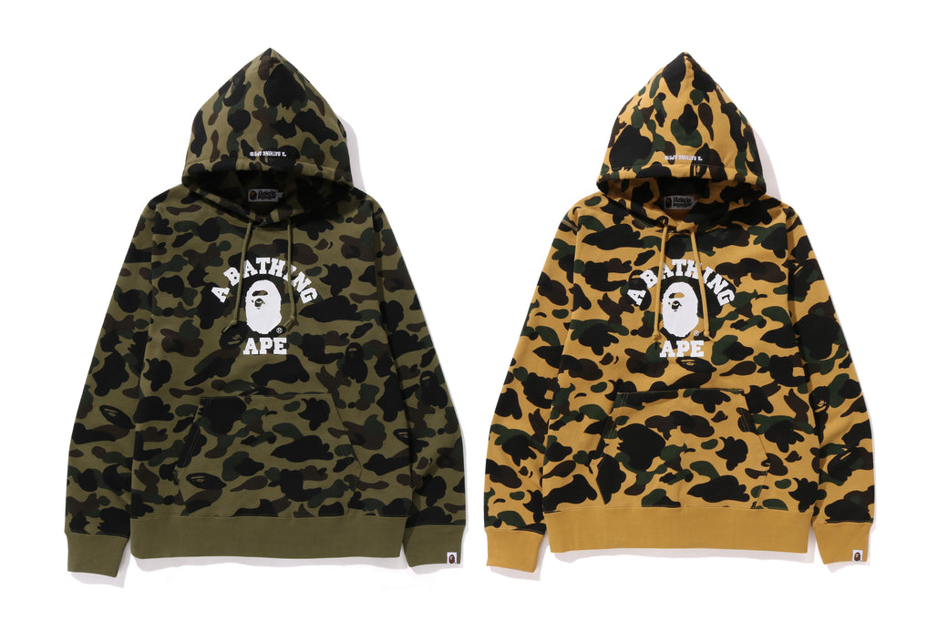 1ST CAMO COLLEGE PULLOVER HOODIE bape