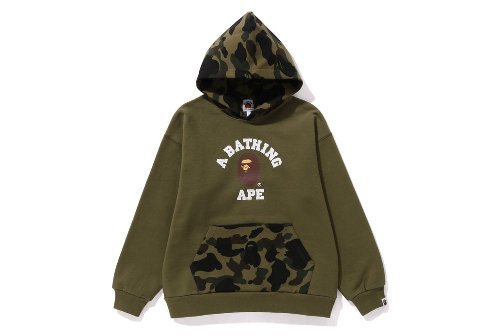 1ST CAMO COLLEGE PULLOVER HOODIE | bape.com