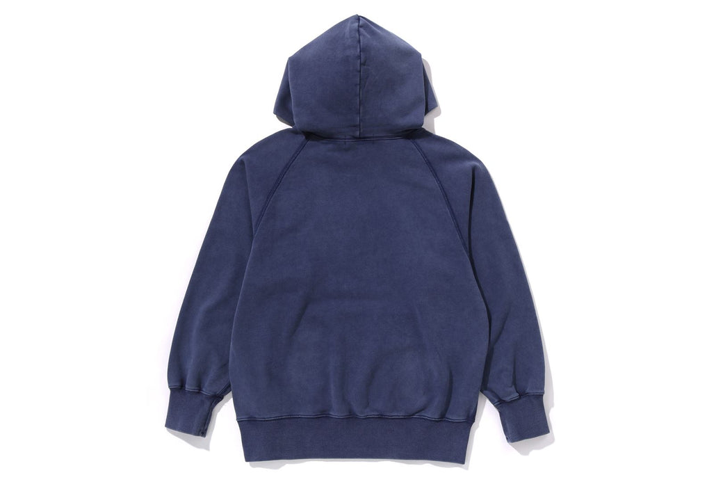 WASHED EFFECT RELAXED FIT PULLOVER HOODIE | bape.com