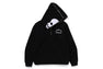 【 BAPE X NBHD 】TWO FACE HALF ZIP PULLOVER HOODIE