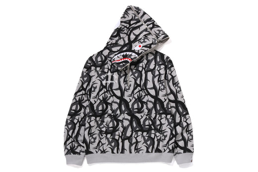 【 BAPE X NBHD 】TRIAL CAMO TWO FACE HALF ZIP PULLOVER HOODIE