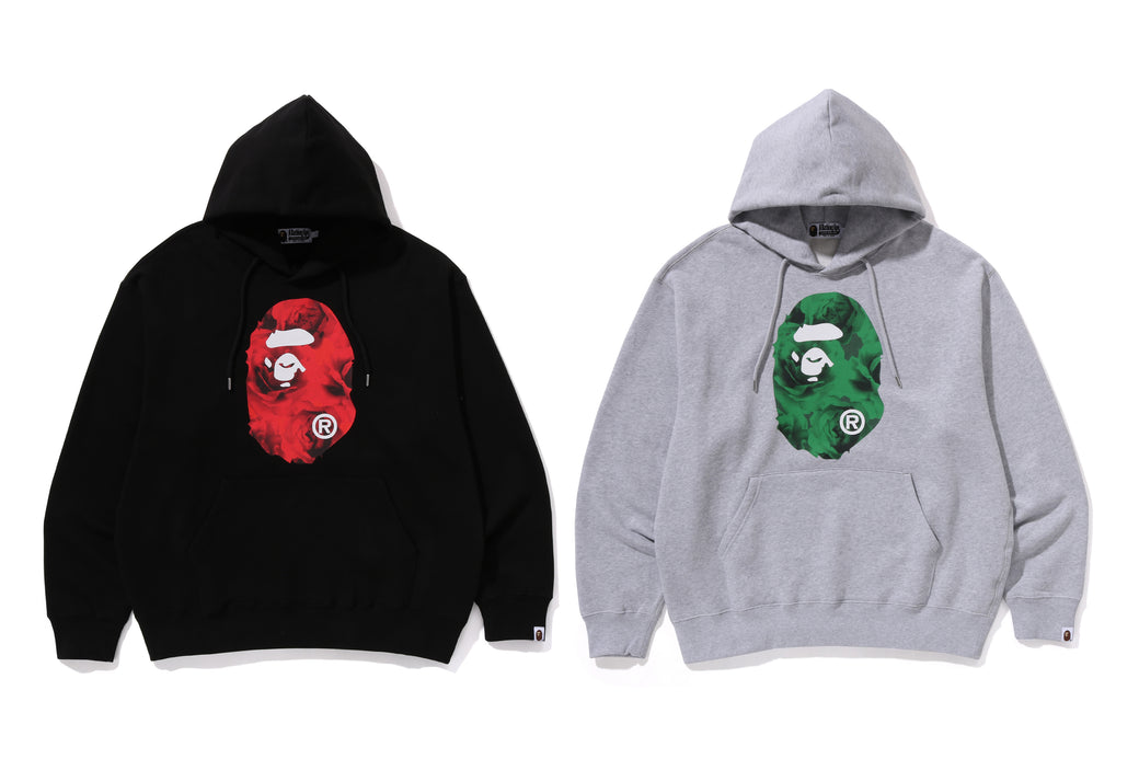 FLORAL SOLID CAMO APE HEAD RELAXED FIT PULLOVER HOODIE bape