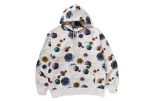 FLORAL CAMO PATTERN RELAXED FIT PULLOVER HOODIE