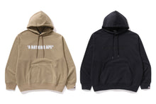 GARMENT DYE BATHING APE LOGO RELAXED FIT PULLOVER HOODIE