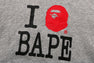 I LOVE BAPE PULLOVER HOODIE