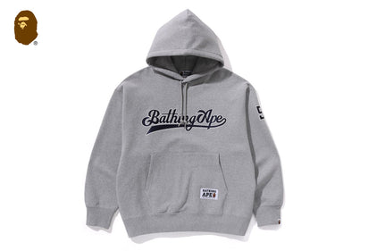 BASEBALL LOGO RELAXED FIT PULLOVER HOODIE