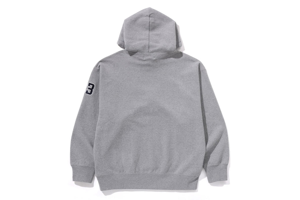 BASEBALL LOGO RELAXED FIT PULLOVER HOODIE | bape.com