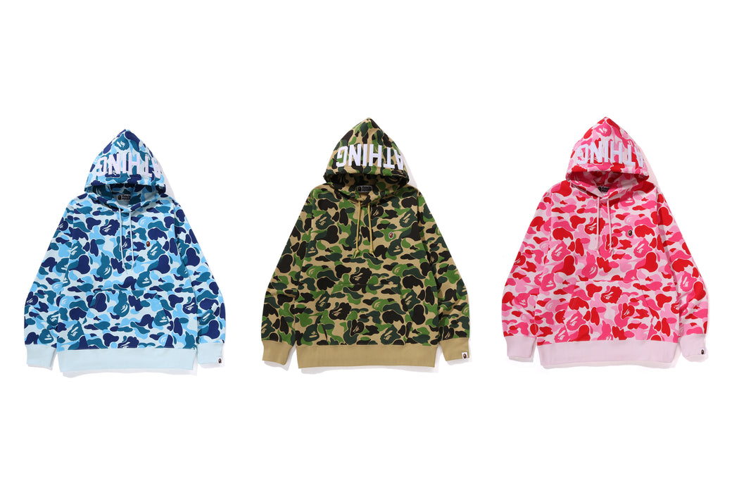 【A BATHING APE】人気カラバリ豊富☆ABC CAMO PULLOVER HOODIE A Bathing Ape Men ABC Camo 2nd Ape Wide Pullover Hoodie green