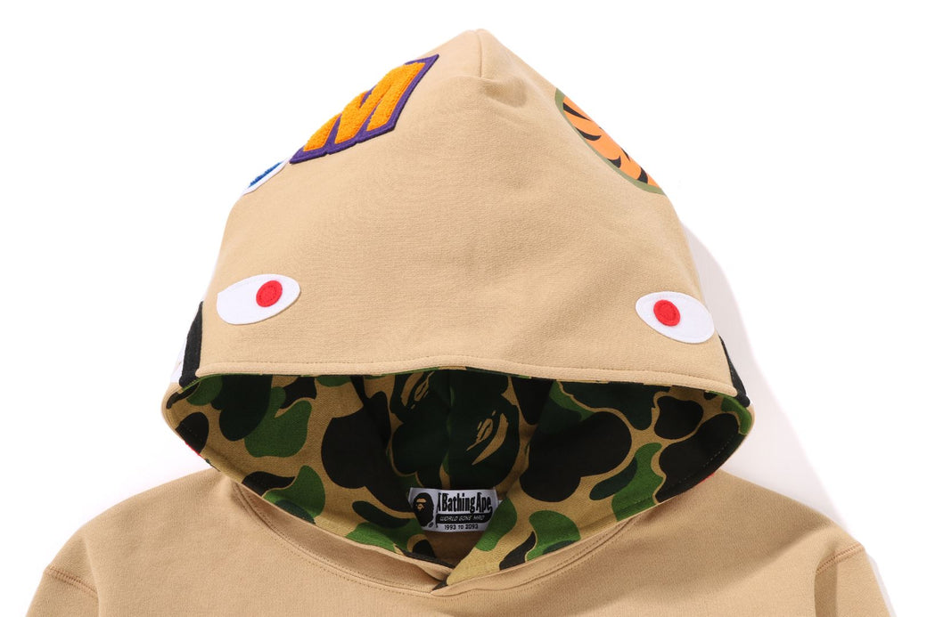 ABC CAMO SHARK PULLOVER HOODIE | bape.com