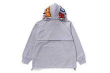 SHARK LOGO HALF ZIP RELAXED FIT PULLOVER HOODIE