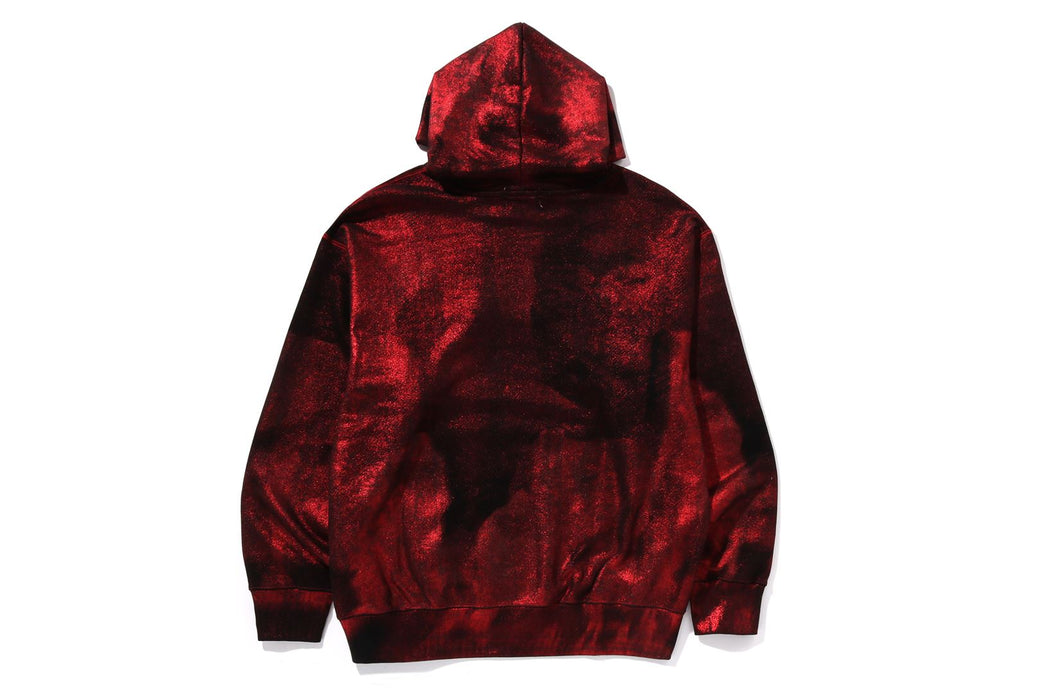 COATTED EMBOSS LOGO RELAXED FIT PULLOVER HOODIE | bape.com