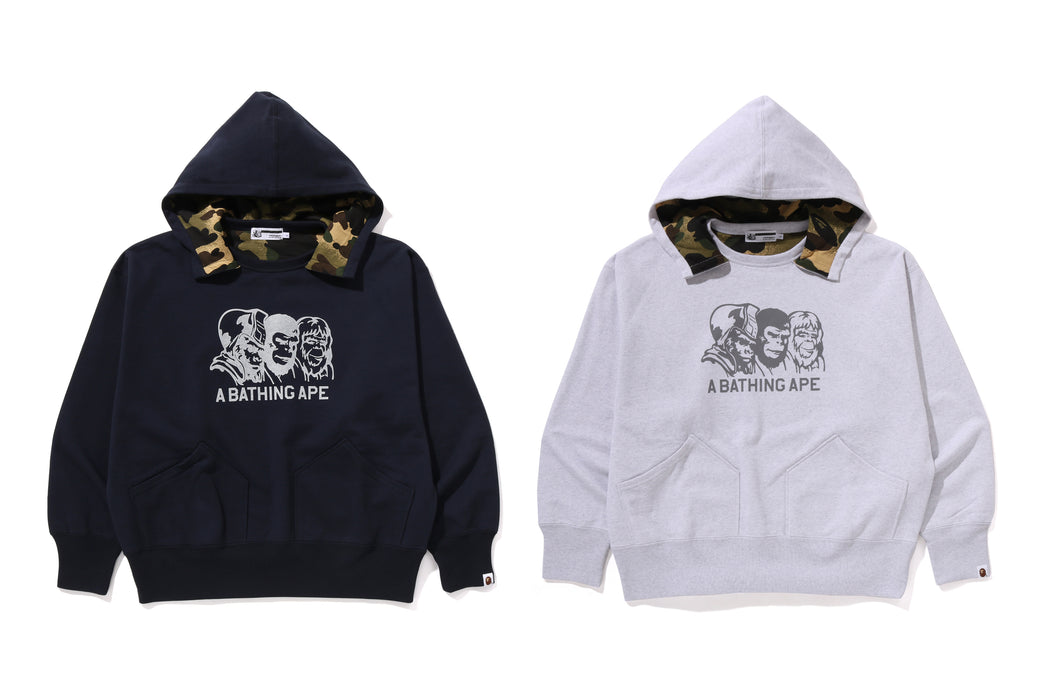 BABYL DAMAGED HOODIE XXL 未使用 A BATHING APE DOUBLE FACE PULLOVER HOODIE BAPE LEGACY | bape.com