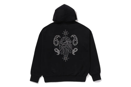 STUDDED BAPE HEAD HOODIE