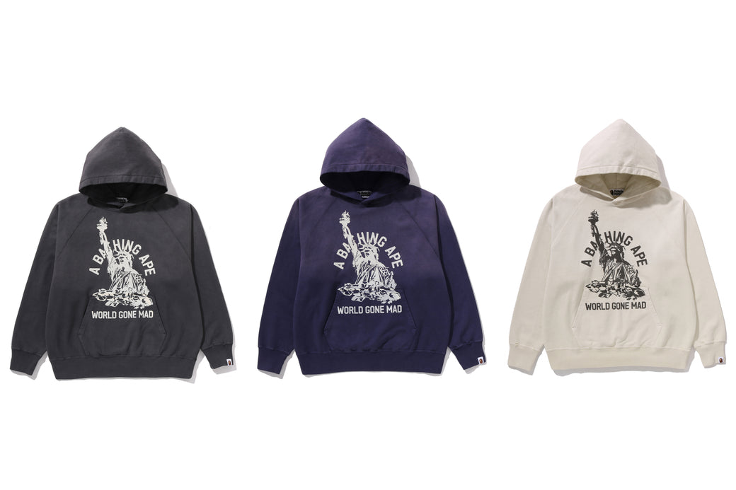 DESTROY WASHED RELAXED FIT PULLOVER HOODIE | bape.com