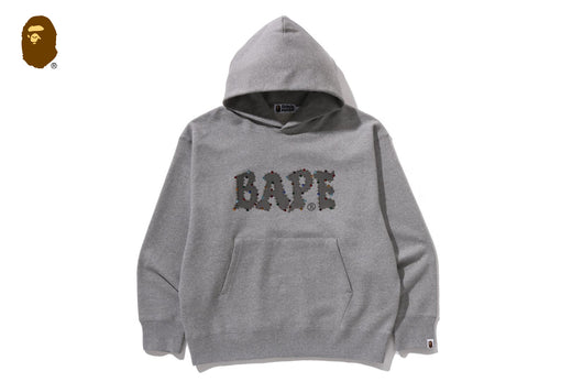 COLOR STONE BAPE RELAXED FIT PULLOVER HOODIE