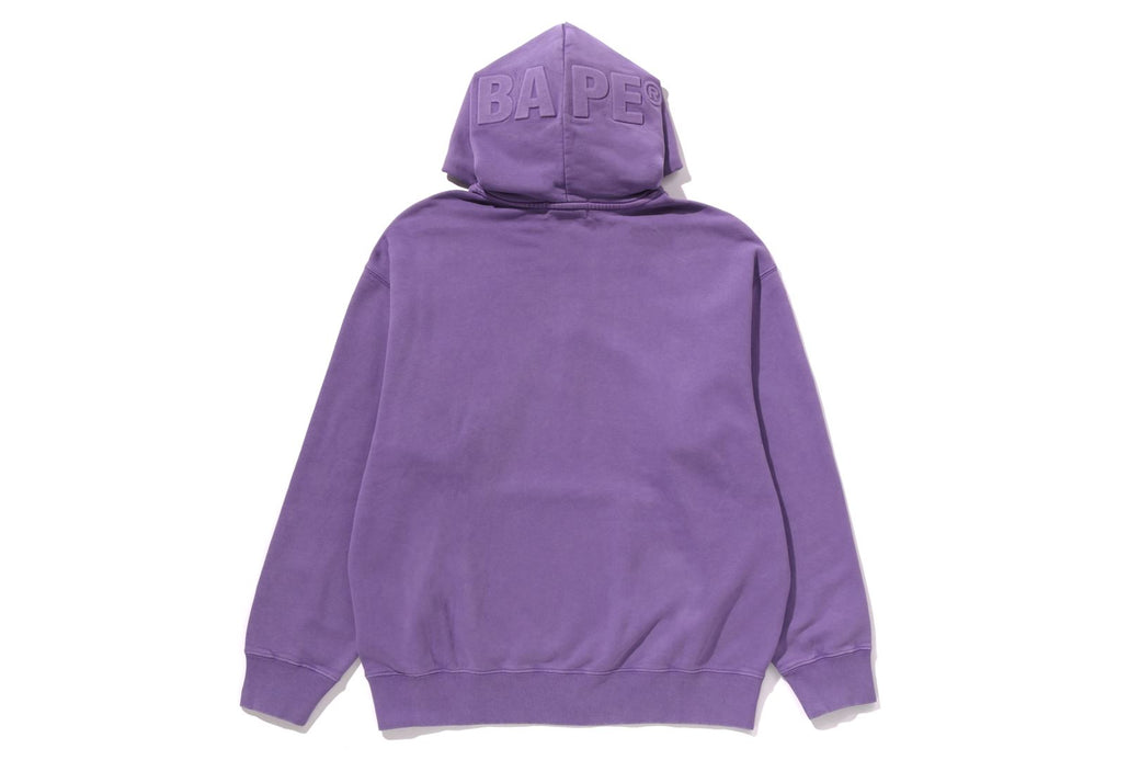 Color Camo Shark Full Zip Hoodie Purple - Front View