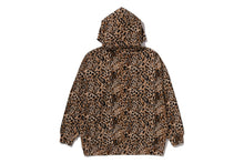 WILD LEOPARD PATTERN CRYSTAL BAPE PULLOVER HOODIE