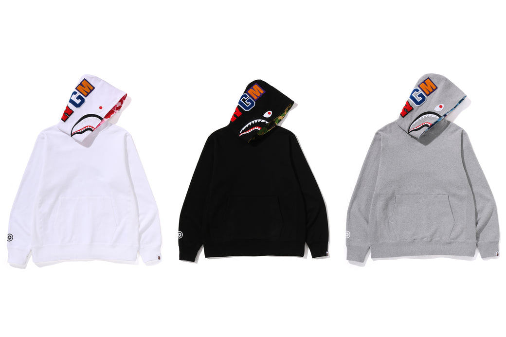 ABC CAMO SHARK PULLOVER HOODIE | bape.com