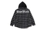 BAPE BLACK GRUNGE CHECKER SHIRT