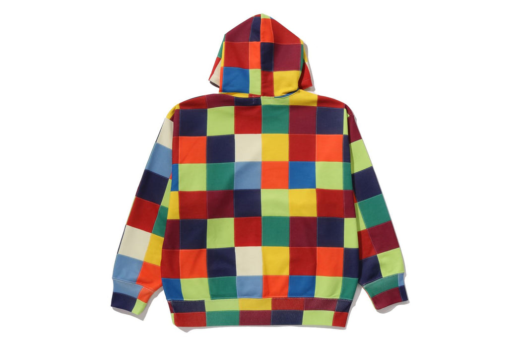 MULTI COLOR PATCHWORK PULLOVER HOODIE | bape.com