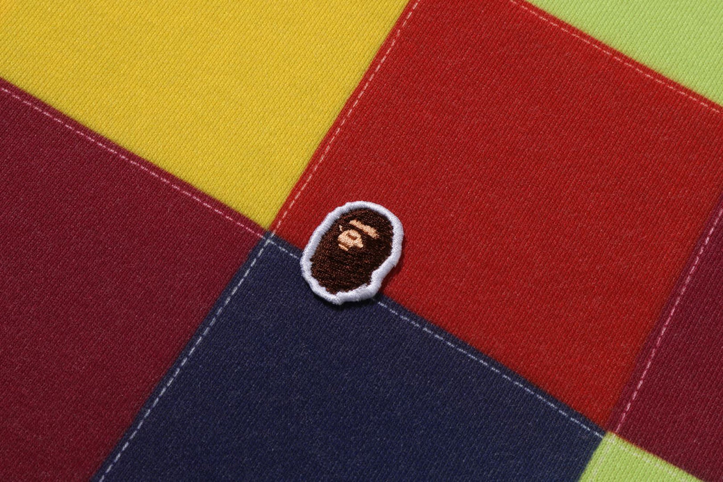 MULTI COLOR PATCHWORK PULLOVER HOODIE | bape.com